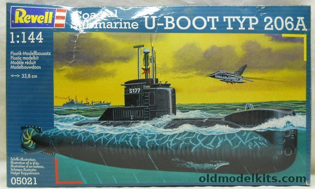 Revell 1/125 Coastal Submarine U-Boat 206A, 05021 plastic model kit